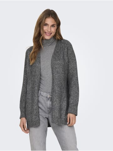 ONLY Strickjacke in Dark Grey Melange