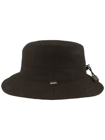 BREITER Stoffhut in schwarz