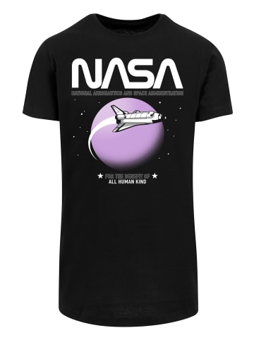 F4NT4STIC Long Cut T-Shirt NASA Shuttle Orbit' in schwarz