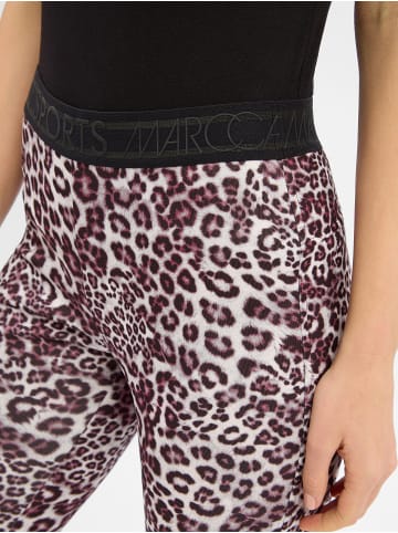 MARC CAIN SPORTS  Hose in aubergine weiß - 0001