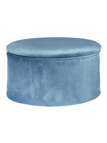 relaxdays Sitzhocker in Petrol - (H)31 x Ø 57 cm