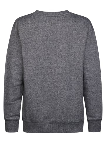 Petrol Industries Meliertes Sweatshirt mit Rundhals Forgerun in Schwarz