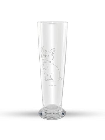 Mr. & Mrs. Panda Bierglas Hund Glück ohne Spruch in Transparent