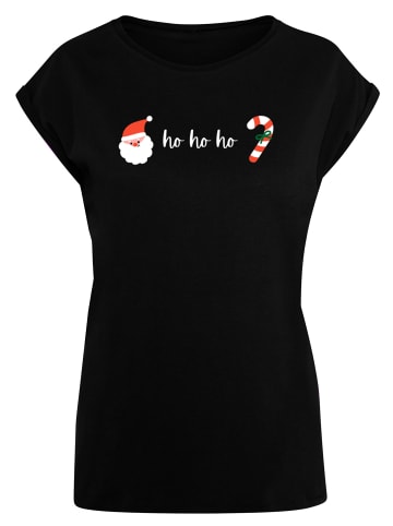 F4NT4STIC T-Shirt Ho Ho Ho Weihnachten in schwarz