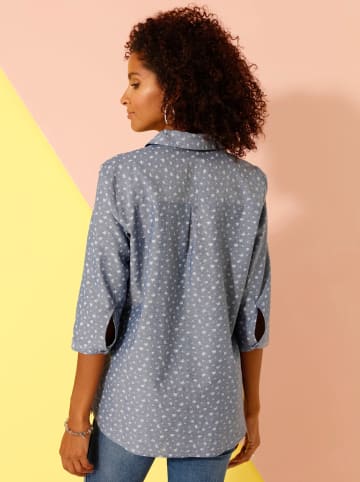 Sieh an! Bluse in blue-bleached