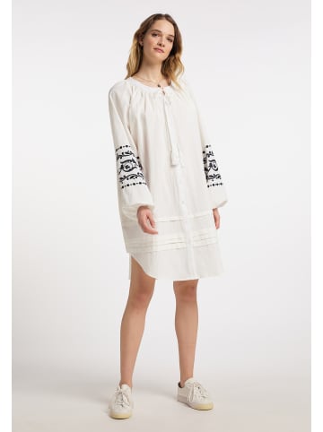 DreiMaster Damen Oversized Kleid in Wollweiss