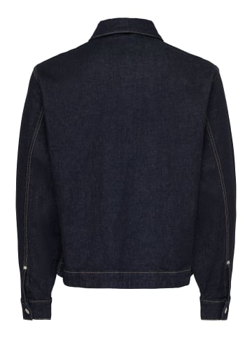 ONLY & SONS Jeansjacke in Dark Blue Denim
