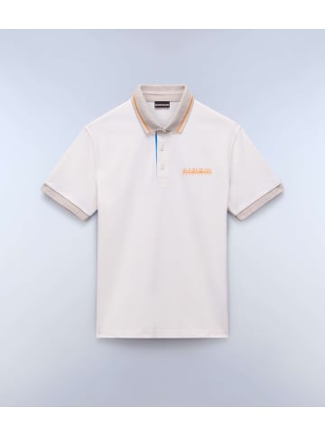 Napapijri Polo "E-Zeri Ss" in Weiß