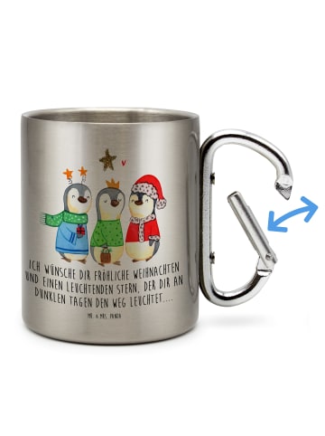 Mr. & Mrs. Panda Tasse Winterzeit Heilige drei Könige mit Spruch in Silber