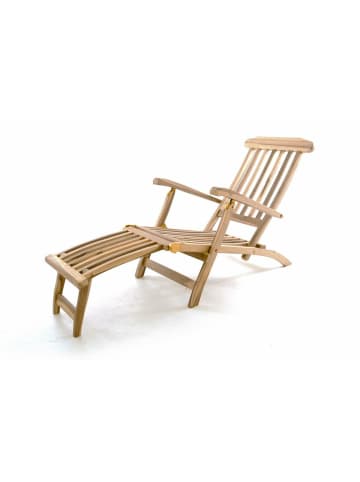 VCM  Liegestuhl mit abnehmbaren Fußteil in Anthrazit