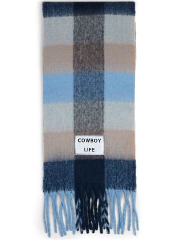 Verb to do Schal in blau braun - 0001