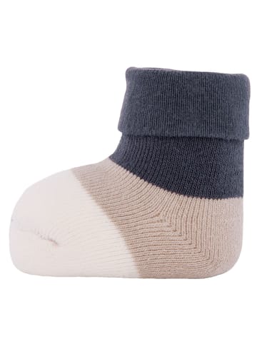 ewers 6er-Set Newborn Socken Uni in kiesel-grau