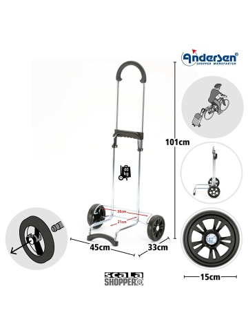 Andersen Shopper Andersen Scala Shopper Weda - Einkaufstrolley 101 cm (black) in schwarz