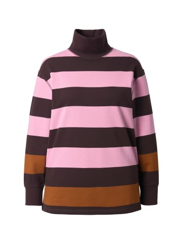 Ulla Popken Sweatshirt in mahagonibraun