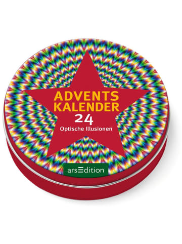 ars edition Adventskalender in der Dose. 24 Optische Illusionen