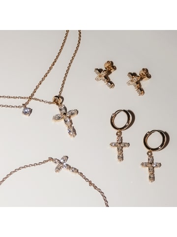 Tamaris Ohrringe Cross in gold