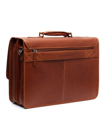 The Chesterfield Brand Glenwood Aktentaschen Messenger Leder 42 cm Laptopfach in cognac