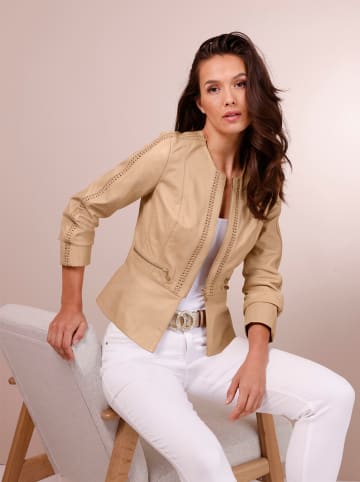 creation L Lammnappa-Lederblazer in camel