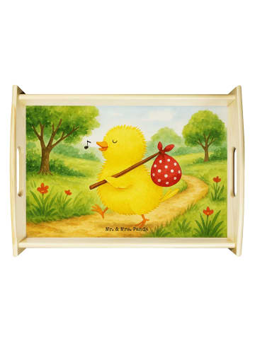 Mr. & Mrs. Panda Tablett Küken Wander Design ohne Spruch in Weiß