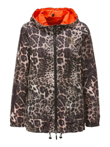 MADELEINE Sportive Wendejacke mit Kapuze in grege / multicolor / orange