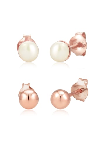 Elli Ohrringe 925 Sterling Silber Geo in Rosegold