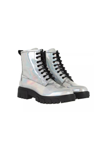 HUGO Schnür-Stiefeletten für Damen in silber in silber