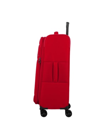 Jump Monthélys 4 Rollen Trolley 67 cm mit Dehnfalte in red