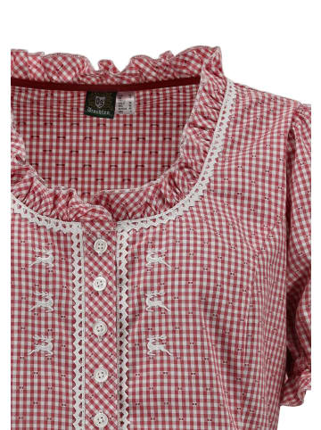 OS-Trachten Trachtenbluse Plare in mittelrot