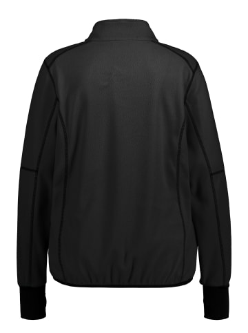 Ulla Popken Fleece-Shirt in schwarz