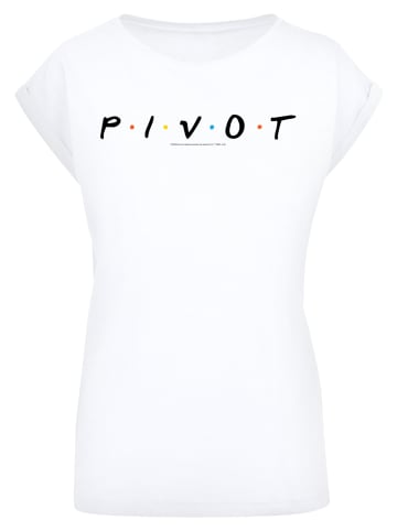 F4NT4STIC T-Shirt 'FRIENDS TV Serie Pivot Logo' in weiß