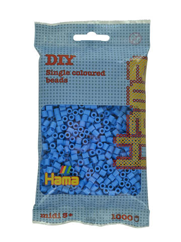 Hama Beutel mit 1000 Midi-Bügelperlen himmelblau - ab 5 jahren