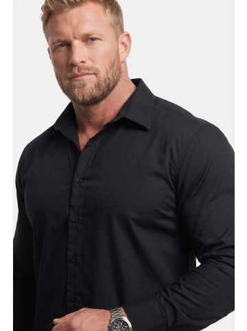 Men Plus Hemd in schwarz