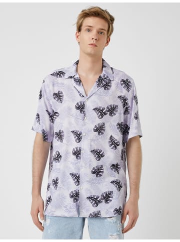 KOTON Shirt in Grün Gemustert