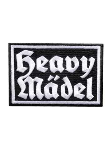 Catch the Patch Biker Zitat Spruch Heavy MädelApplikation Bügelbild inSchwarz