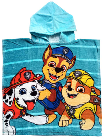 Paw Patrol Paw Patrol Badeponcho Handtuch Badetuch mit Kapuze 50 x 100 cm in blau