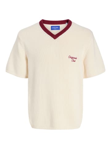 Jack & Jones Gestricktes T-Shirt in Sea Salt