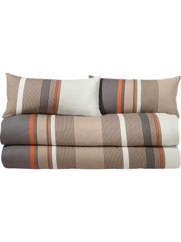 Erwin Müller Single-Jersey Bettwäsche Sparpaket 4-teilig in beige-grau