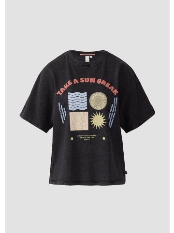 QS T-Shirt in 99D0_schwarz