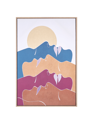 Beliani Canvas FASANO in Bunt - (W) 63 x (H) 93 x (L) 5 cm