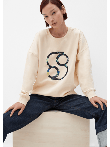 s.Oliver Sweatshirt langarm in Beige