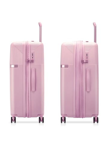 Roncato Airglam 4 Rollen Trolley L 77 cm mit Dehnfalte in rosa cipria