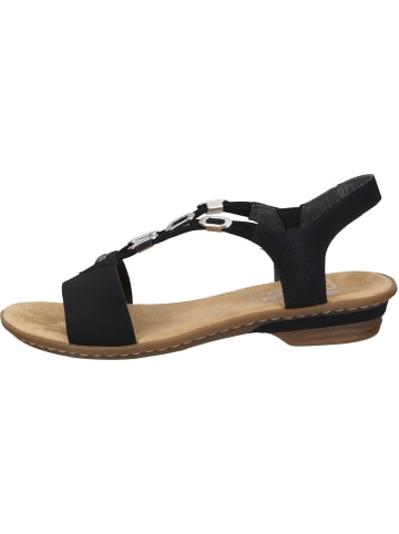 rieker Komfort-Sandalen in schwarz