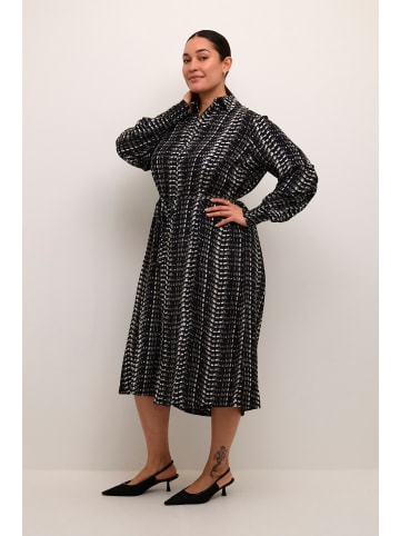 KAFFE curve Kleid KCalicia Loose fit in Black/White/Elephant Graphic