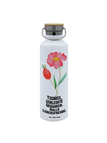 Mr. & Mrs. Panda Thermoflasche Blume HageRundunge mit Spruch in Weiß