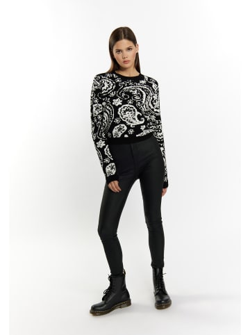 myMo ROCKS Damen Strick Pullover in Schwarz