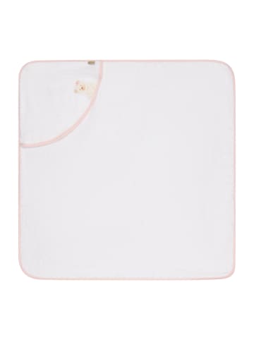 Sterntaler Kapuzenbadetuch 80x80 cm BÄR Betty in weiß