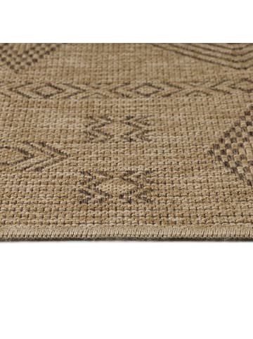 KADIMA DESIGN Teppich Outdoor Waschbar Vintage KASBERG Strapazierfähig OEKO-TEX in Schwarz