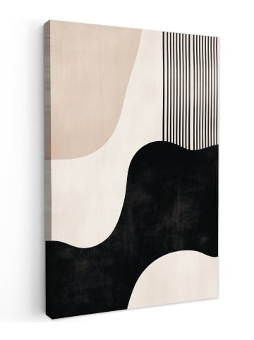 MuchoWow Leinwand Bilder Schwarz