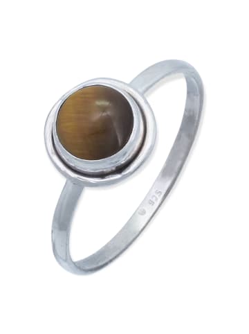 mantraroma 925er Silber - Ringe mit Tigerauge