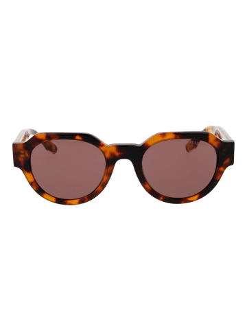 Trussardi Unisex Sonnenbrille Panto Havanna